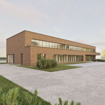 Neubau Büro- /Praxisflächen in Bocholt-Biemenhorst zu vermieten - Außenansicht (48991)