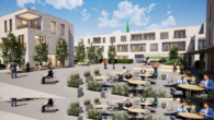 Visualisierung - Burlo Neue Mitte – Tolle Gewerbeeinheit mit Außenterrasse