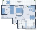Grundriss - Moderne 3-Zimmer-Wohnung mit Balkon in Bocholt