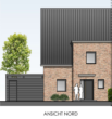 Ansicht Nord - 5-Zimmer-Neubau-Doppelhaushälfte in Wesel