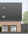 Ansicht Süd - 5-Zimmer-Neubau-Doppelhaushälfte in Wesel