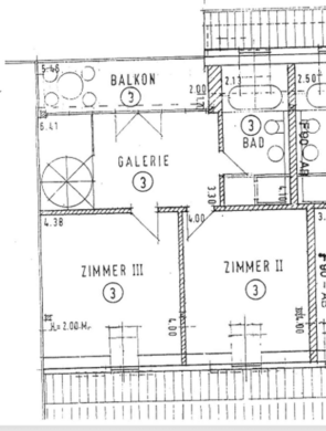 Charmante und besondere Maisonette – Altbauwohnung in zentraler Lage zu vermieten - Grundriss (64888)